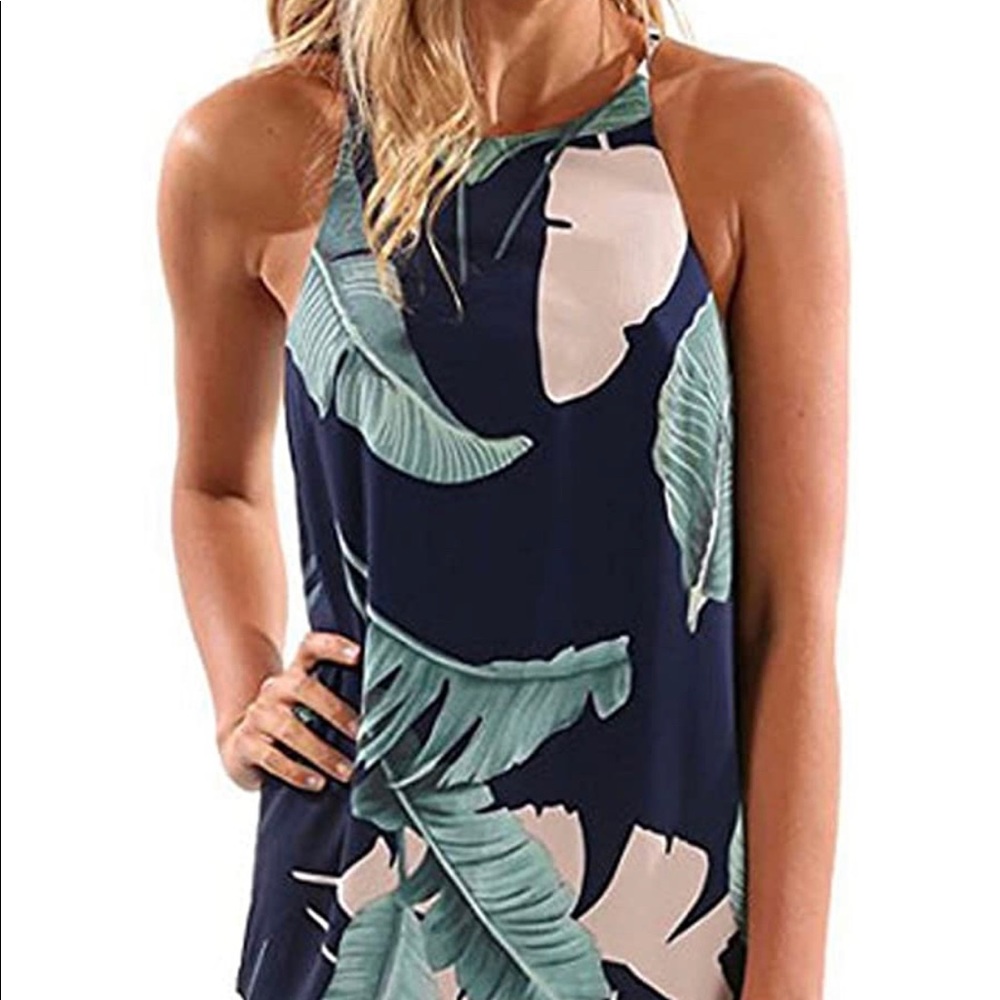 Women’s Floral Halter Dress Size Large